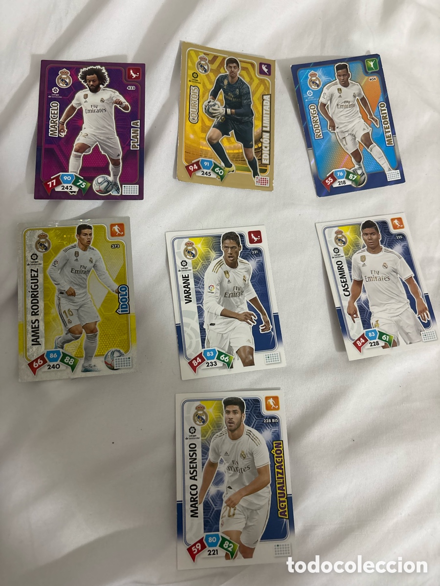Cromos de f&uacute;tbol: Real madrid adrenalyn 2019-2020