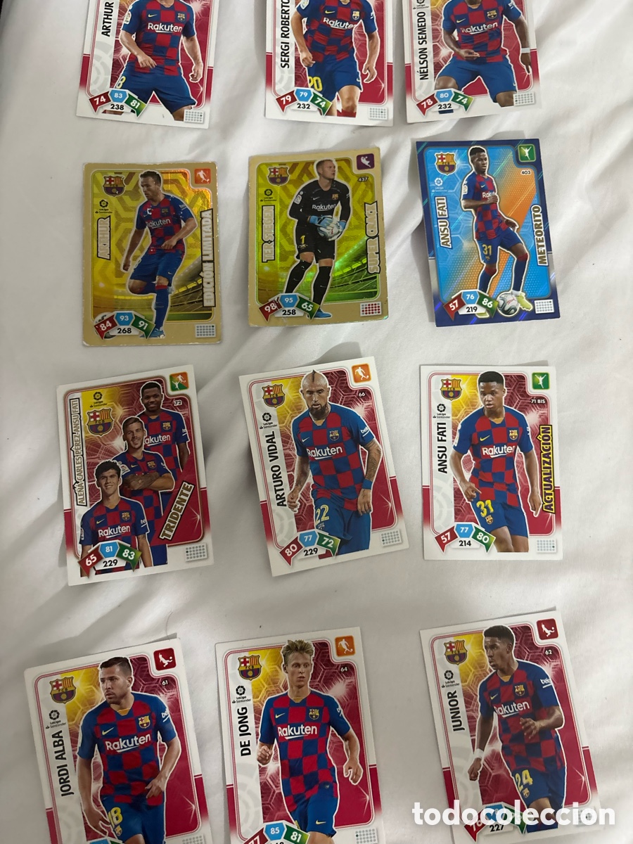 Cromos de f&uacute;tbol: Barcelona adrenalyn 2019-2020