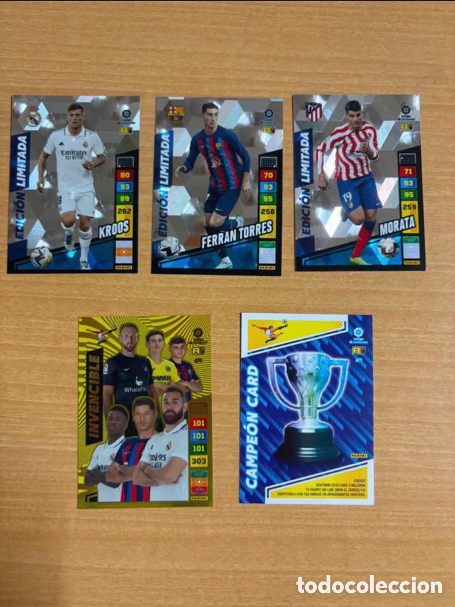 Football Stickers: Pack cartas Panini adrenalyn xl 22/23 incluye 3 ediciones limitadas .