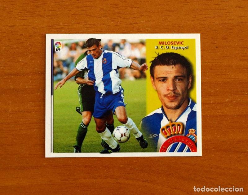 Figurine di Calcio: R.C.D. Espa&ntilde;ol-Espanyol -Savo Milosevic -Fichaje 20 - Ediciones Este 2002-2003, 02-03 - Nunca pegado