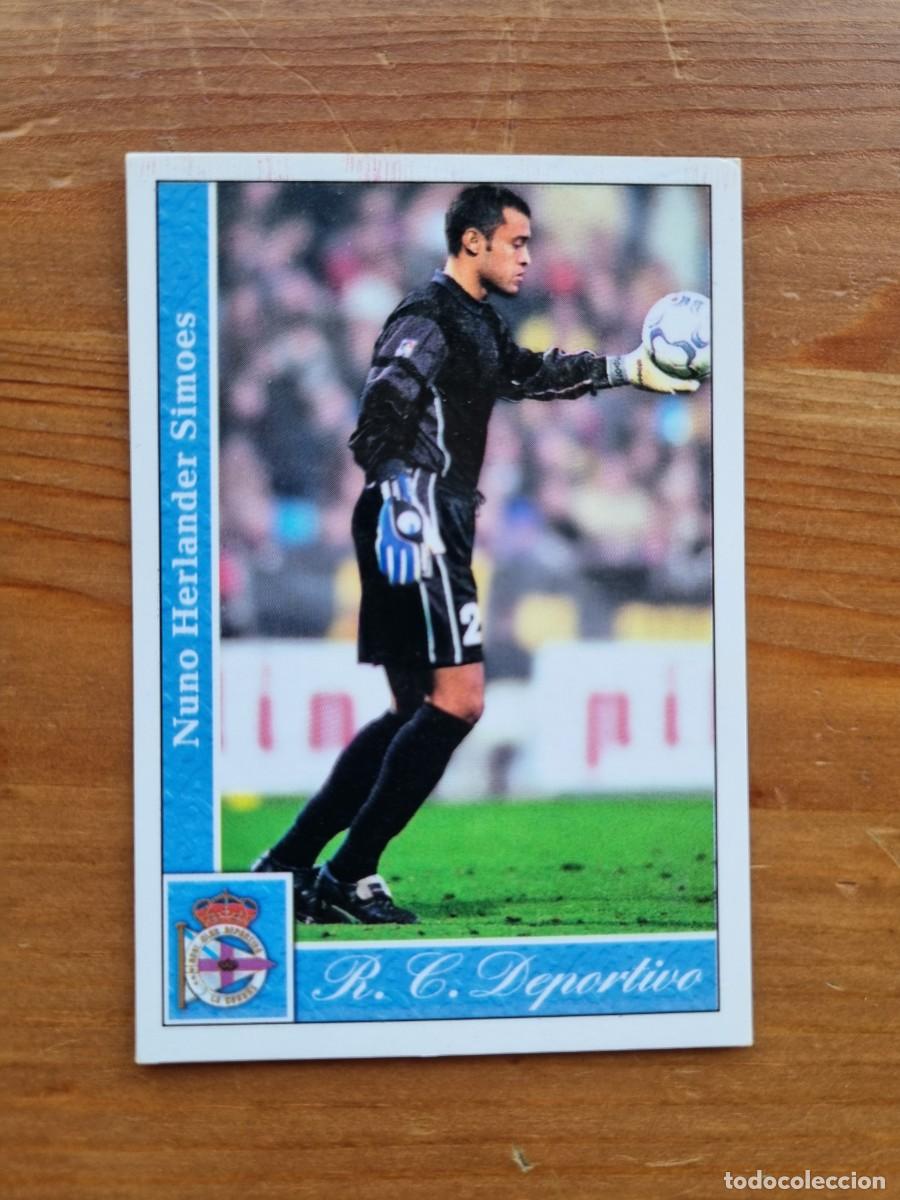 Cromos de f&uacute;tbol: 25 NUNO (Deportivo La Coru&ntilde;a). Las Fichas de la Liga 2001 2002 01 02 (Mundicromo)