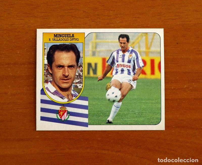 Cromos de f&uacute;tbol: Real Valladolid - Minguela - Ediciones Este Liga 1991-1992, 91-92 - nunca pegado