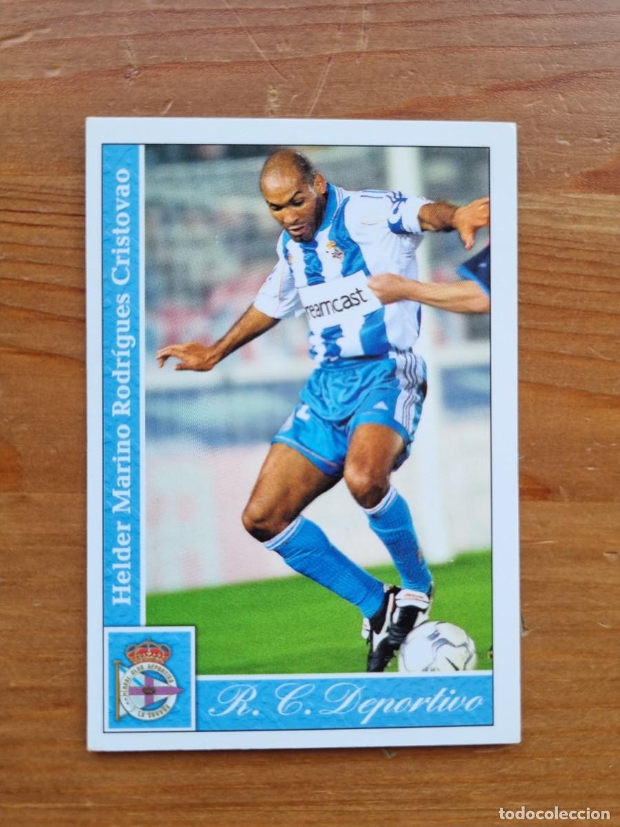 Cromos de f&uacute;tbol: 32 HELDER (Deportivo La Coru&ntilde;a). Las Fichas de la Liga 2001 2002 01 02 (Mundicromo)