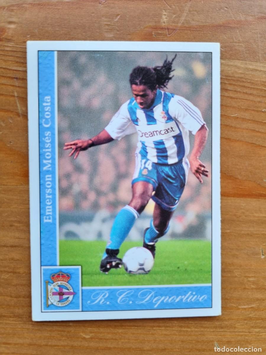 Cromos de f&uacute;tbol: 35 EMERSON (Deportivo La Coru&ntilde;a). Las Fichas de la Liga 2001 2002 01 02 (Mundicromo)