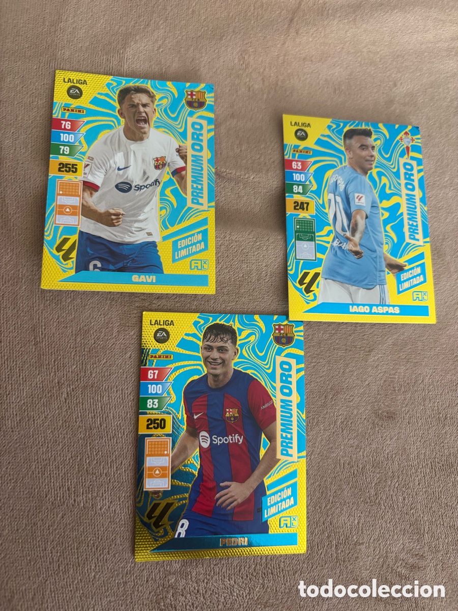 Cromos de f&uacute;tbol: Premium oro adrenalyn 2024-2025
