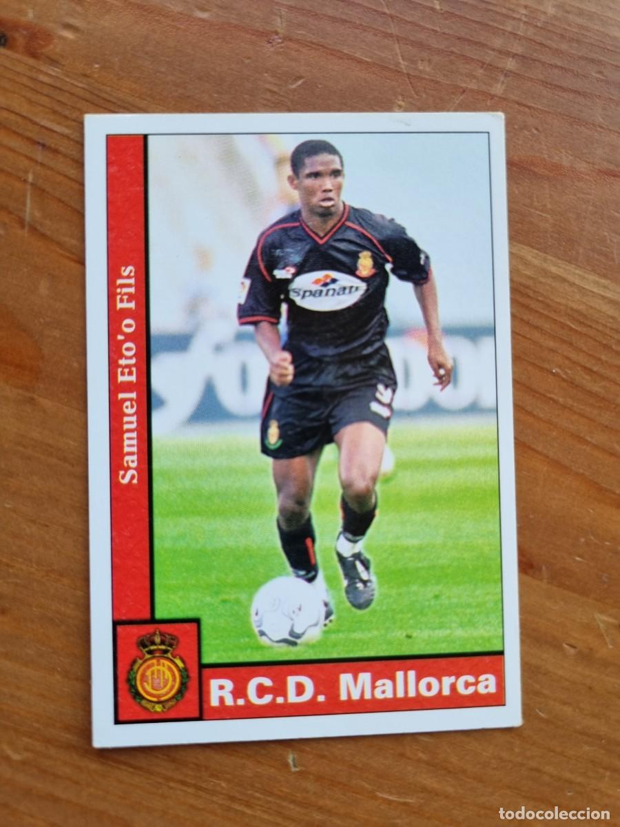 Cartes &agrave; collectionner de Football: 59 ETO'O (RCD Mallorca). Las Fichas de la Liga 2001 2002 01 02 (Mundicromo)