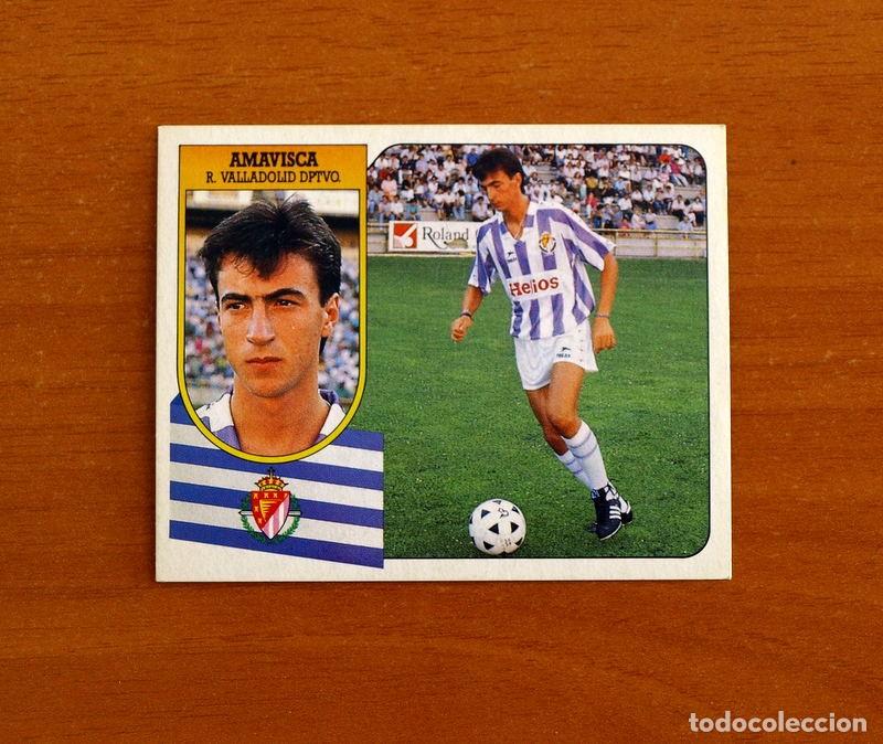 Cartes &agrave; collectionner de Football: Real Valladolid - Amavisca - Ediciones Este Liga 1991-1992, 91-92 - Nunca pegado