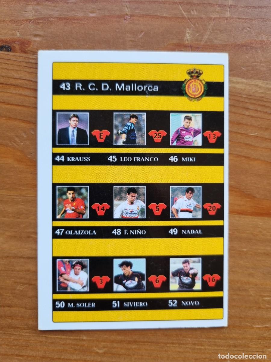 Cartes &agrave; collectionner de Football: 63 &Iacute;NDICE (RCD Mallorca). Las Fichas de la Liga 2001 2002 01 02 (Mundicromo)