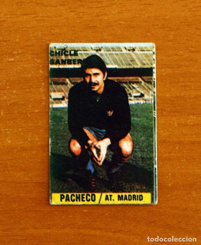 Cromos de f&uacute;tbol: Atletico Madrid - Pacheco - Chicle Sanber Liga 1974-1975, 74-75