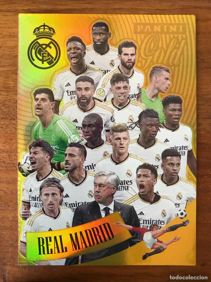 Cromos de f&uacute;tbol: REAL MADRID EQUIPO - PANINI GOLD - 50 - PANINI TRIBUTO REAL MADRID 2023 2024 23 24