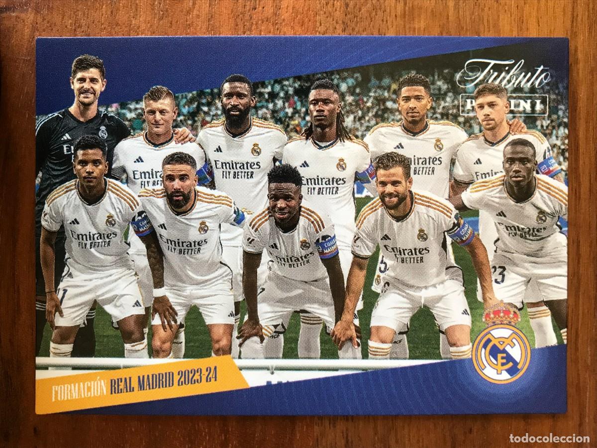 Cromos de f&uacute;tbol: FORMACION REAL MADRID 2023-24 - PANINI TRIBUTO REAL MADRID 2023 2024 23 24