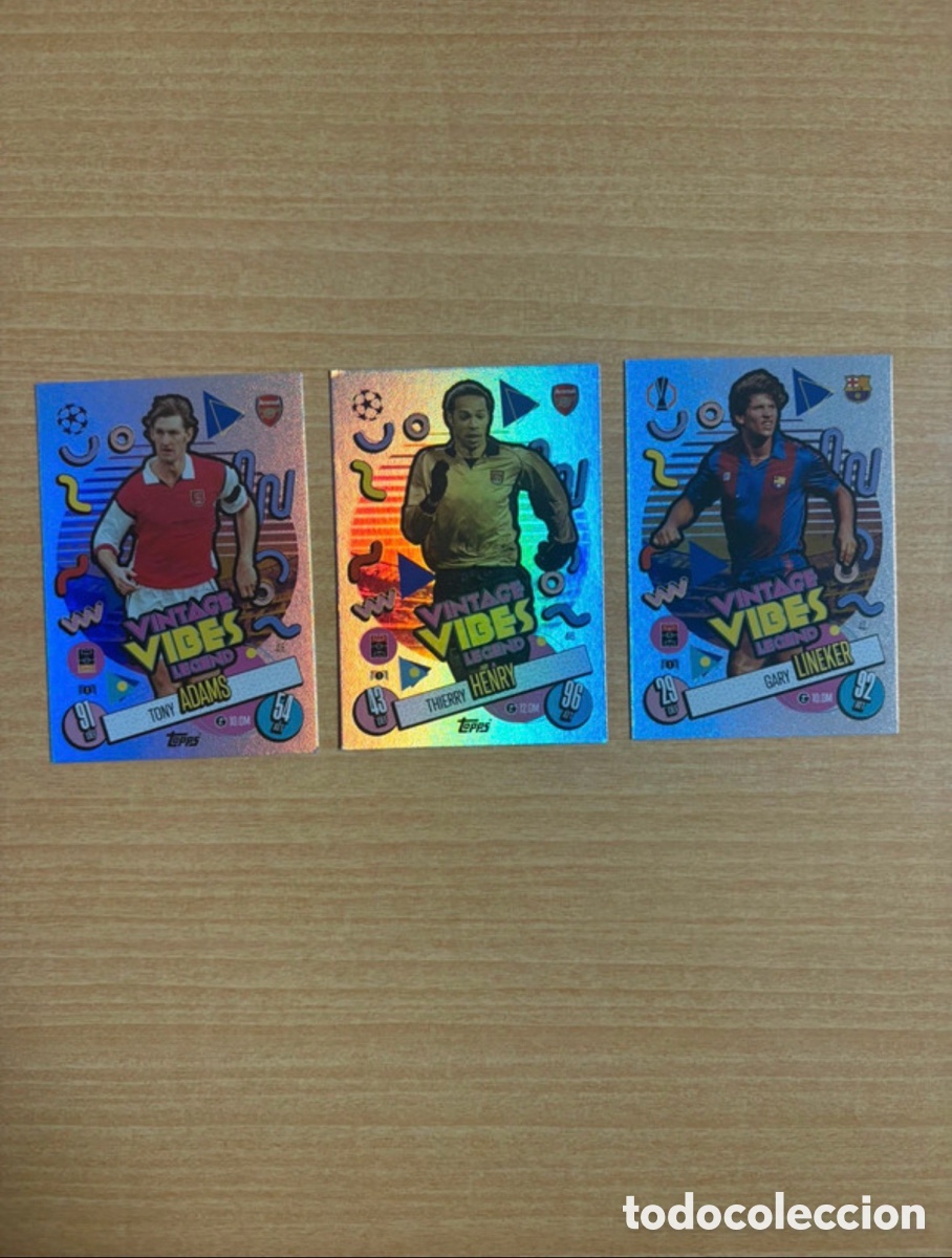 Cromos de f&uacute;tbol: Pack cartas topps champions league Vintage Vibes Legend