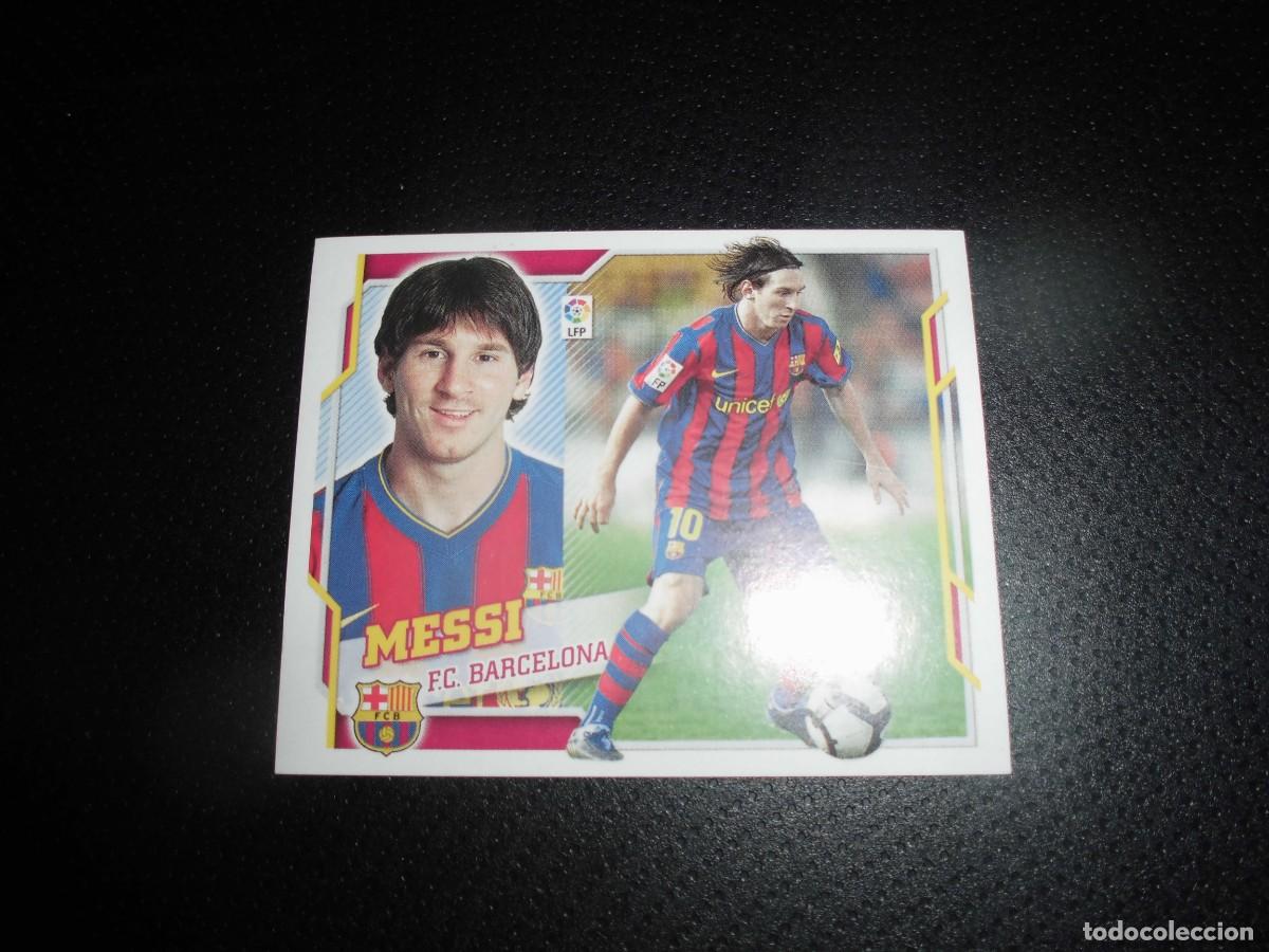 Cromos de f&uacute;tbol: CROMOS FUTBOL: MESSI - F.C. BARCELONA - ESTE LIGA 2010 - 2011. 10 - 11. - SIN PEGAR.