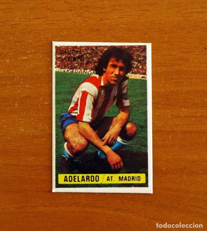 Cromos de f&uacute;tbol: Atletico Madrid - Adelardo - Chicle Sanber Liga 1974-1975, 74-75 - Nunca pegado