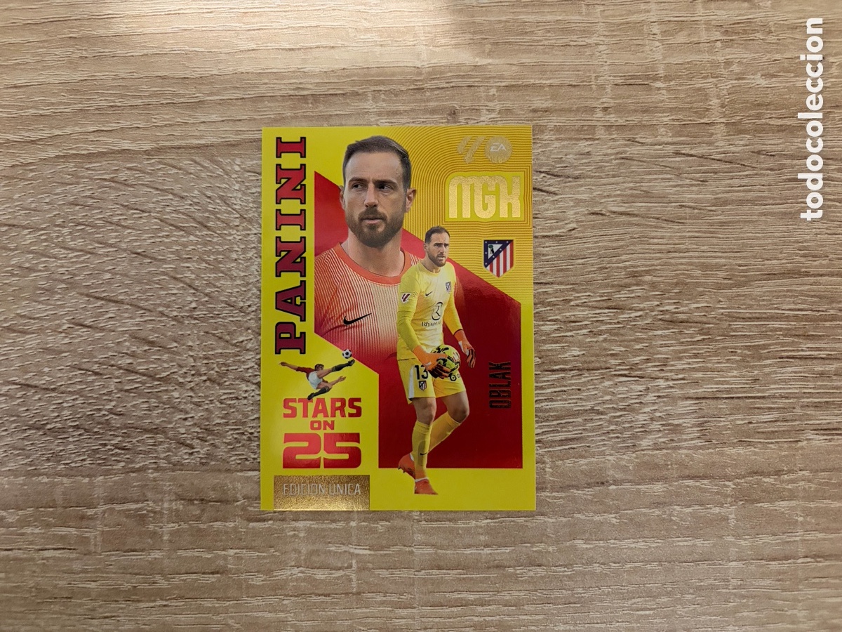Cromos de f&uacute;tbol: OBLAK STARS ON 25 MEGACRACKS MGK 2026 2027 26 27 ATL&Eacute;TICO DE MADRID