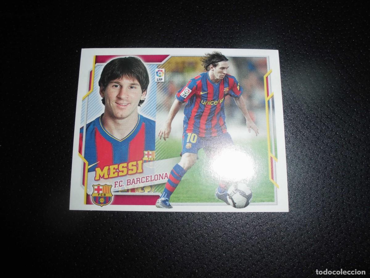 Cromos de Futebol: CROMOS FUTBOL: MESSI - F.C. BARCELONA - ESTE LIGA 2010 - 2011. 10 - 11. - SIN PEGAR.
