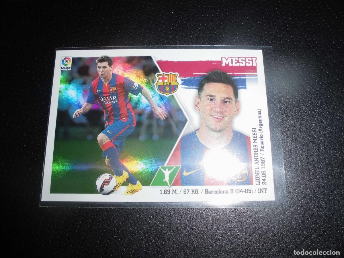 Cromos de f&uacute;tbol: CROMOS FUTBOL: MESSI - N&ordm; 17 - F.C. BARCELONA - ESTE LIGA 2015 - 2016. 15 - 16. - SIN PEGAR.