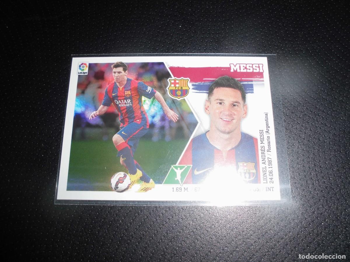 Cromos de f&uacute;tbol: CROMOS FUTBOL: MESSI - N&ordm; 17 - F.C. BARCELONA - ESTE LIGA 2015 - 2016. 15 - 16. - SIN PEGAR.