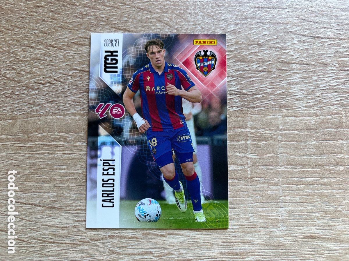 Cromos de f&uacute;tbol: CARLOS ESP&Iacute; MEGACRACKS MGK 2026 2027 26 27 LEVANTE REAL MADRID