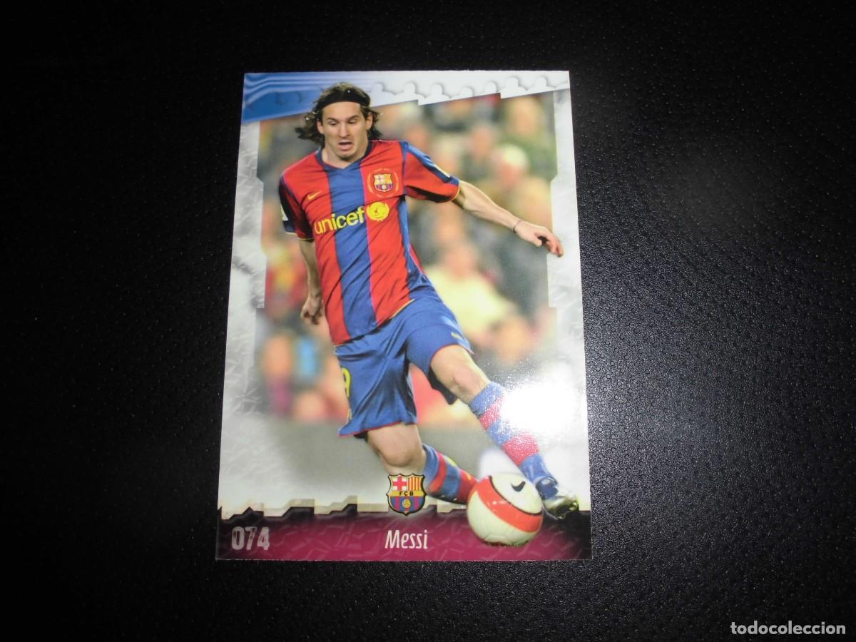 Cromos de f&uacute;tbol: TRADING FUTBOL: MESSI - N&ordm; 74 - F.C. BARCELONA - MUNDICROMO LAS FICHAS DE LA LIGA 2008 - 2009.