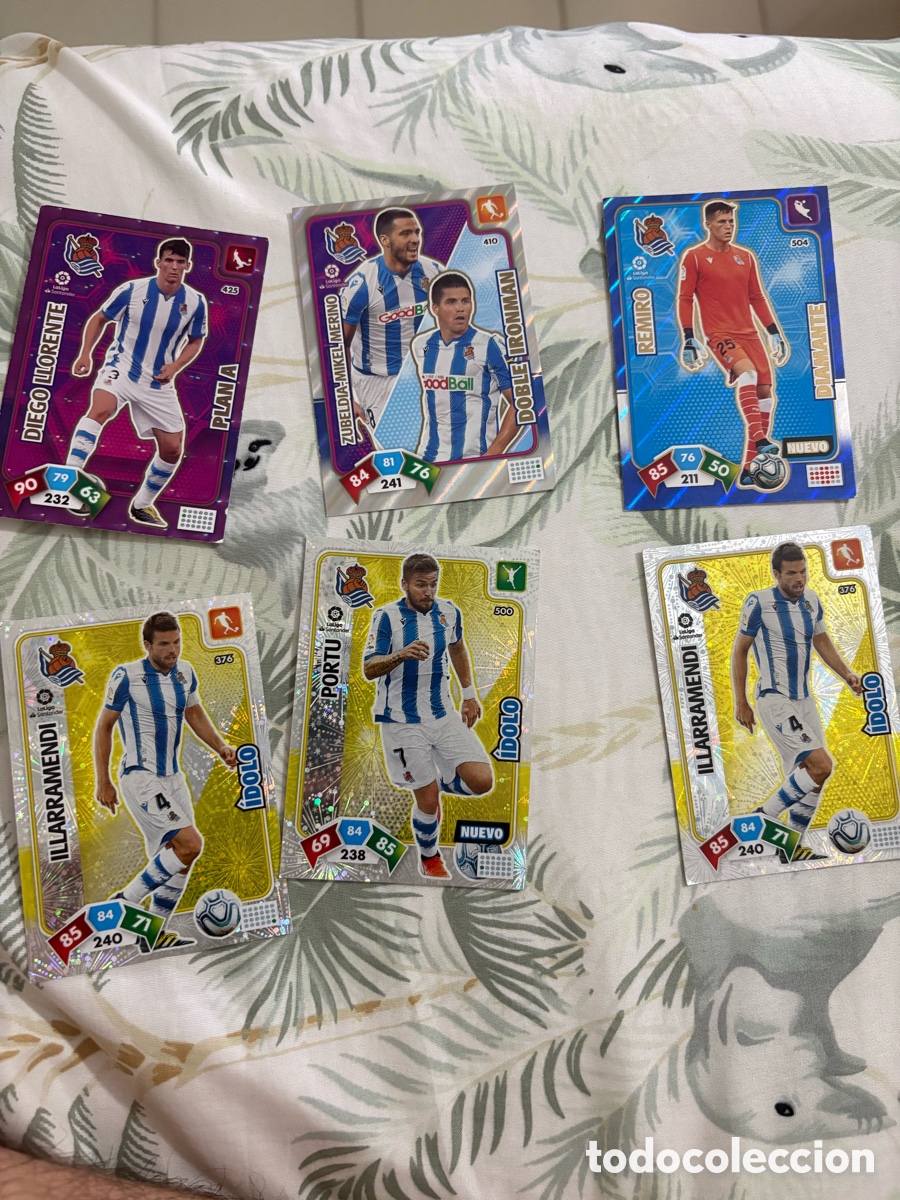 Cromos de f&uacute;tbol: real sociedad adrenalyn 2019-2020