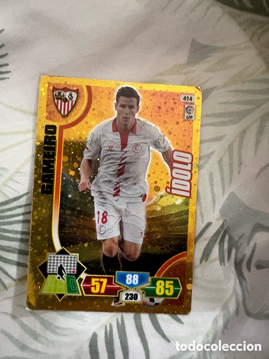 Cromos de f&uacute;tbol: Gameiro, Sevilla FC, &Iacute;dolo, Panini Adrenalyn XL 2013 2014 13 14