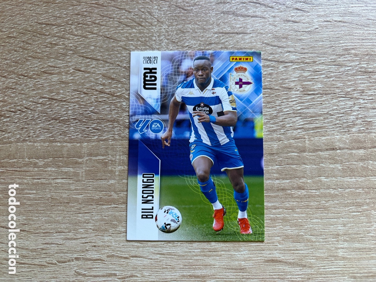 Cromos de f&uacute;tbol: 144 BIL NSONGO MEGACRACKS MGK 2026 2027 26 27 DEPORTIVO DE A CORU&Ntilde;A