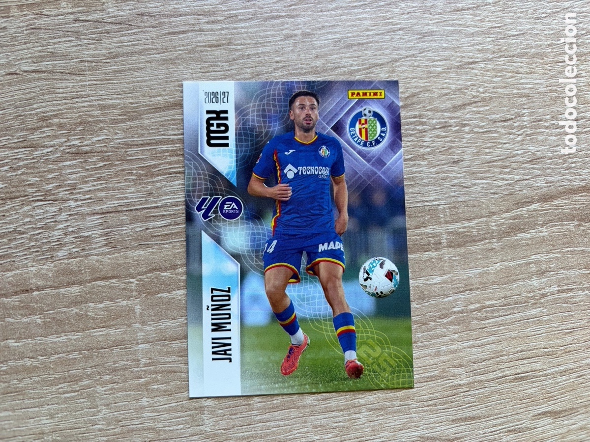 Cromos de f&uacute;tbol: 191 JAVI MU&Ntilde;OZ MEGACRACKS MGK 2026 2027 26 27 GETAFE
