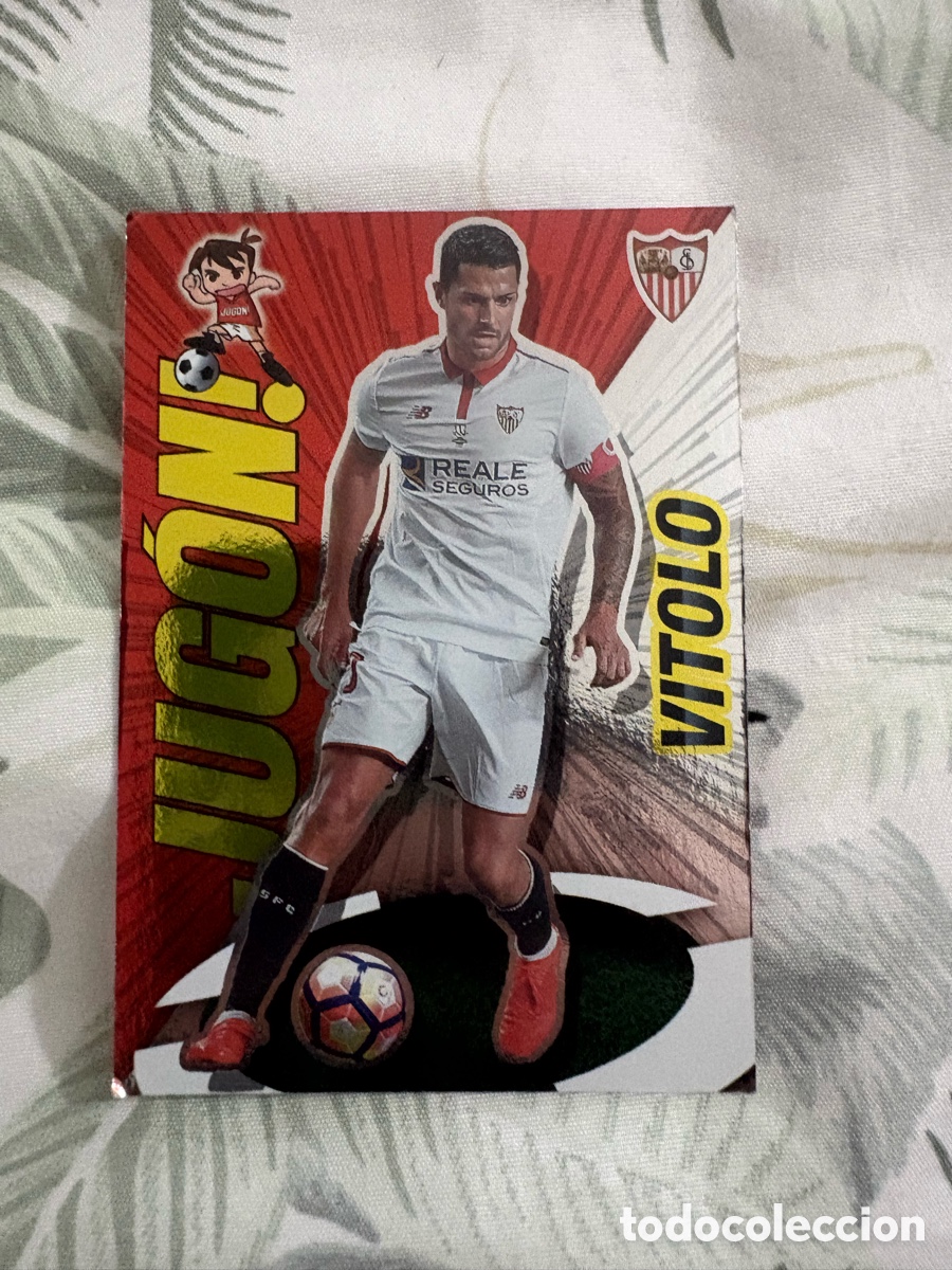 Cromos de f&uacute;tbol: Jug&oacute;n vitolo Sevilla 2016 2017