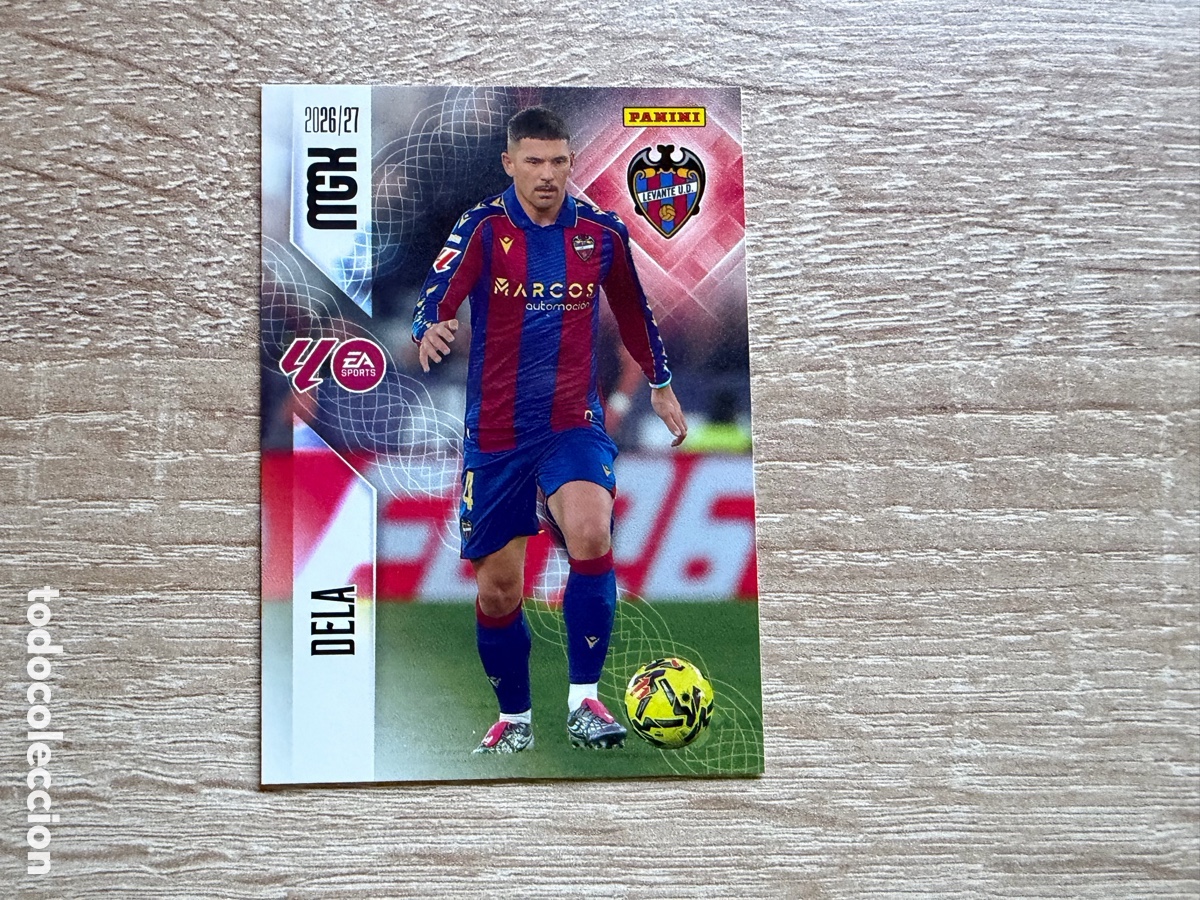 Cromos de f&uacute;tbol: 203 DELA MEGACRACKS MGK 2026 2027 26 27 LEVANTE