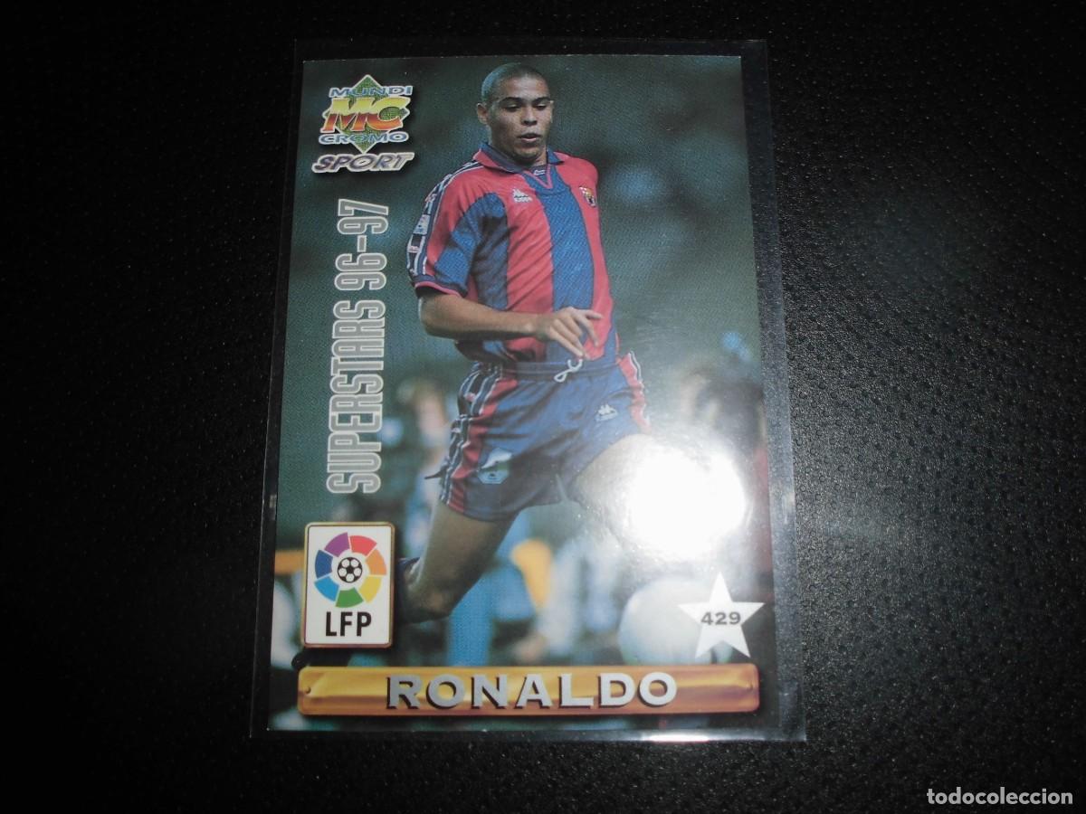 Football Stickers: RONALDO/GIOVANI - N&ordm; 429 - F.C. BARCELONA - MUNDICROMO LAS FICHAS DE LA LIGA 96 - 97. SUPERSTARS