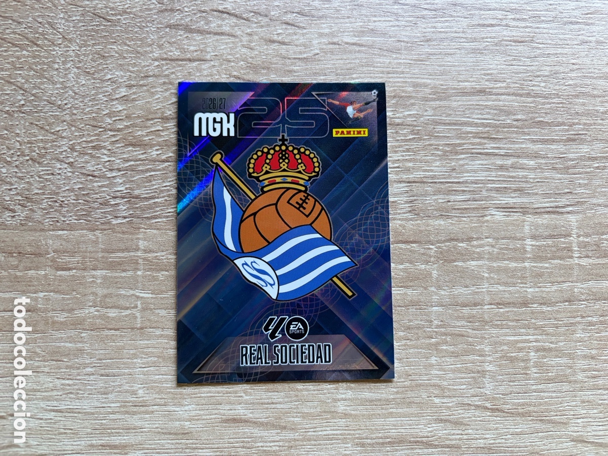 Football Stickers: 307 ESCUDO LOGO MEGACRACKS MGK 2026 2027 26 27 REAL SOCIEDAD