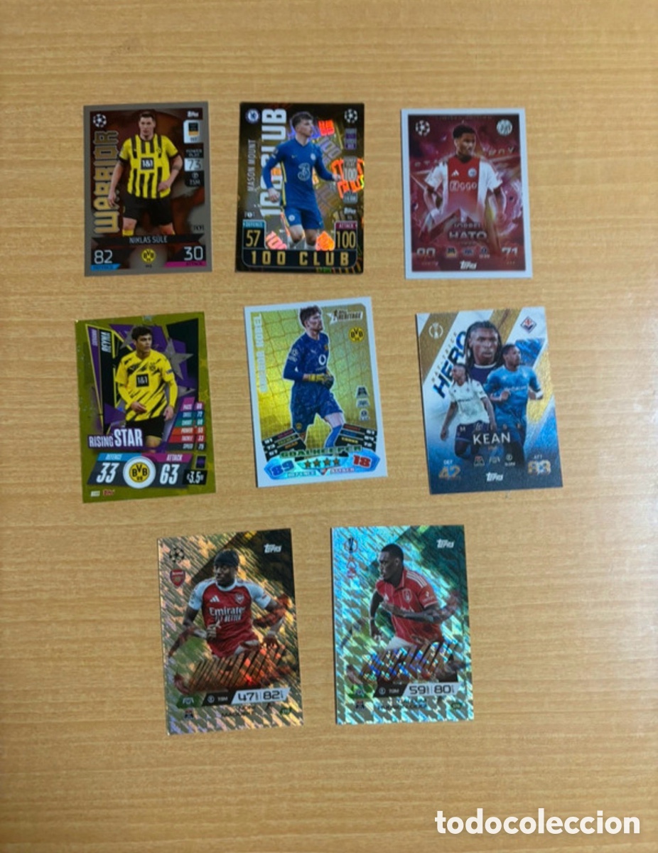Cromos de f&uacute;tbol: Pack de cartas de f&uacute;tbol Topps Champions league