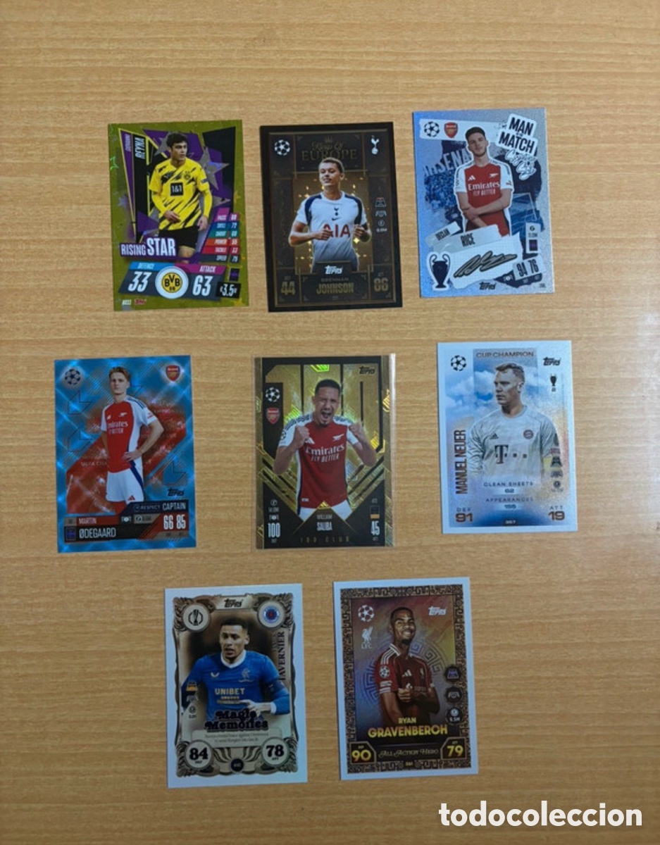 Cromos de f&uacute;tbol: Pack de cartas de f&uacute;tbol Topps Champions league