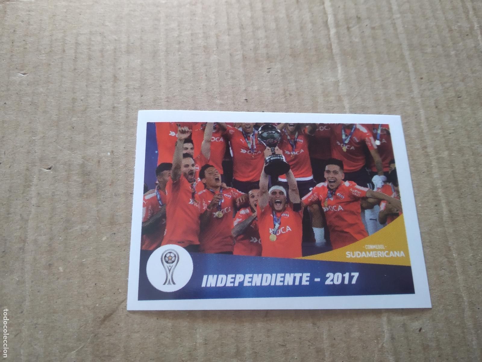 Cromos de f&uacute;tbol: 322 EQUIPO PLANTILLA INDEPENDIENTE 2017 CROMO FUTBOL CONMEBOL SUDAMERICANA LA GRAN CONQUISTA