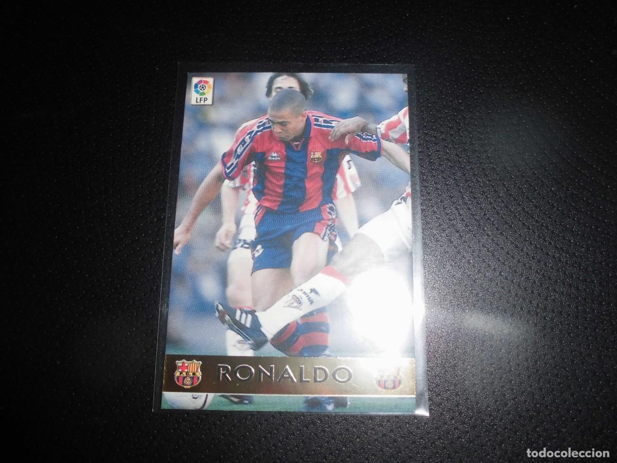 Cromos de f&uacute;tbol: RONALDO - N&ordm; 444 - F.C. BARCELONA - MUNDICROMO LAS FICHAS DE LA LIGA 97 - 98. TROFEO PICHICHI.