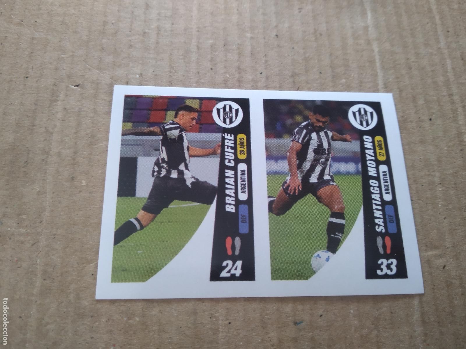 Cromos de f&uacute;tbol: 347 BRAIAN CUFRE SANTIAGO MOYANO CROMO FUTBOL CONMEBOL SUDAMERICANA LA GRAN CONQUISTA