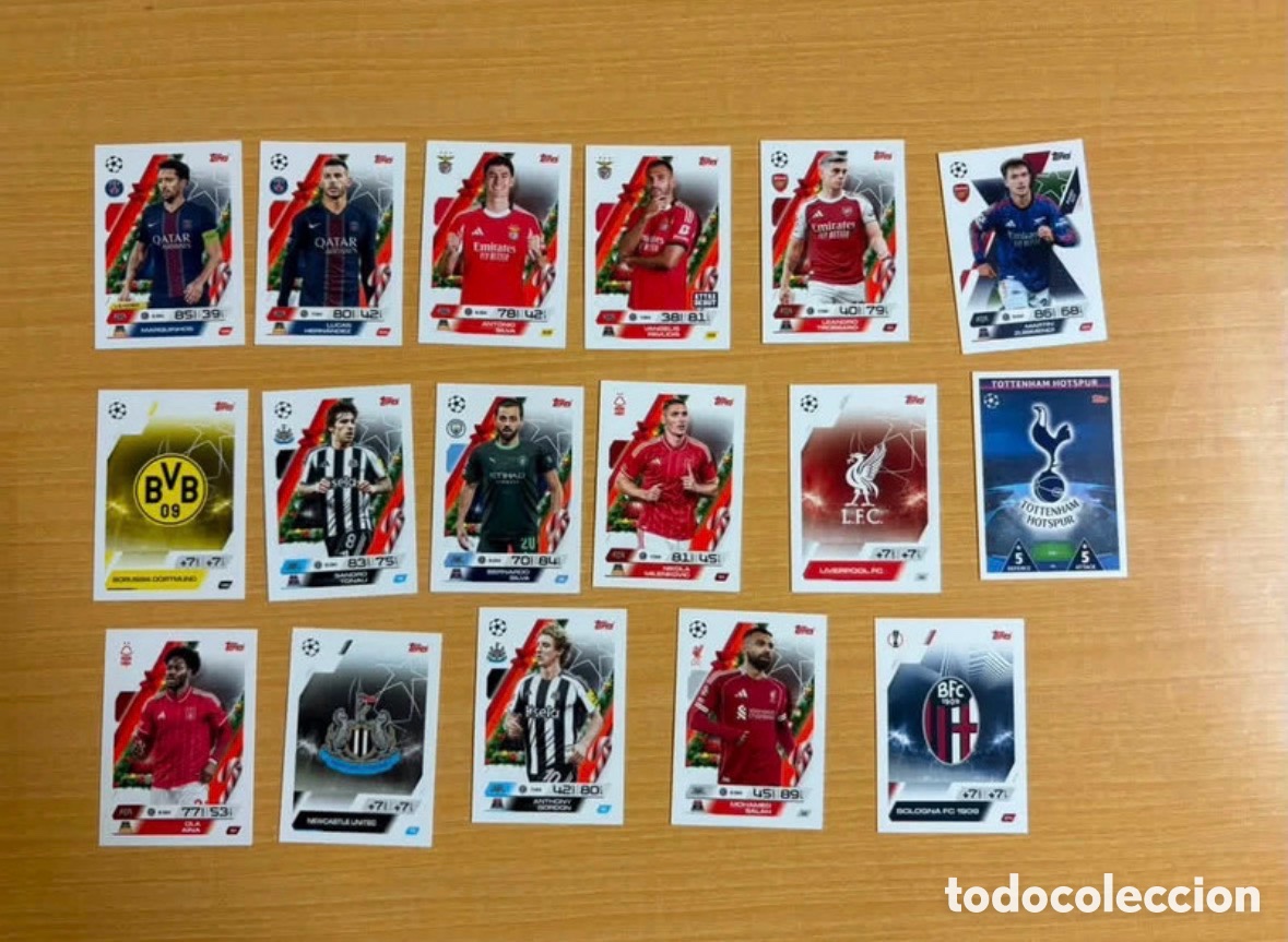 Cromos de f&uacute;tbol: Pack de cartas topps match attax champions league