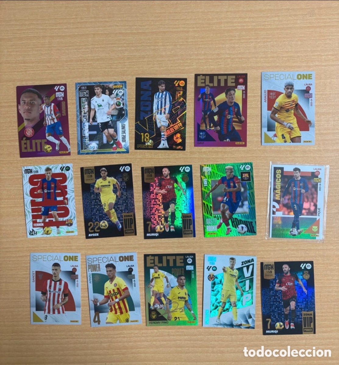 Cromos de f&uacute;tbol: Pack de cartas Panini megacrak diferentes temporadas