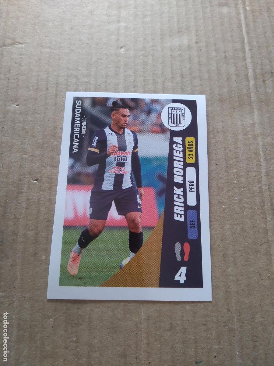 Cromos de f&uacute;tbol: 356 ERICK NORIEGA ALIANZA LIMA CROMO FUTBOL CONMEBOL SUDAMERICANA LA GRAN CONQUISTA