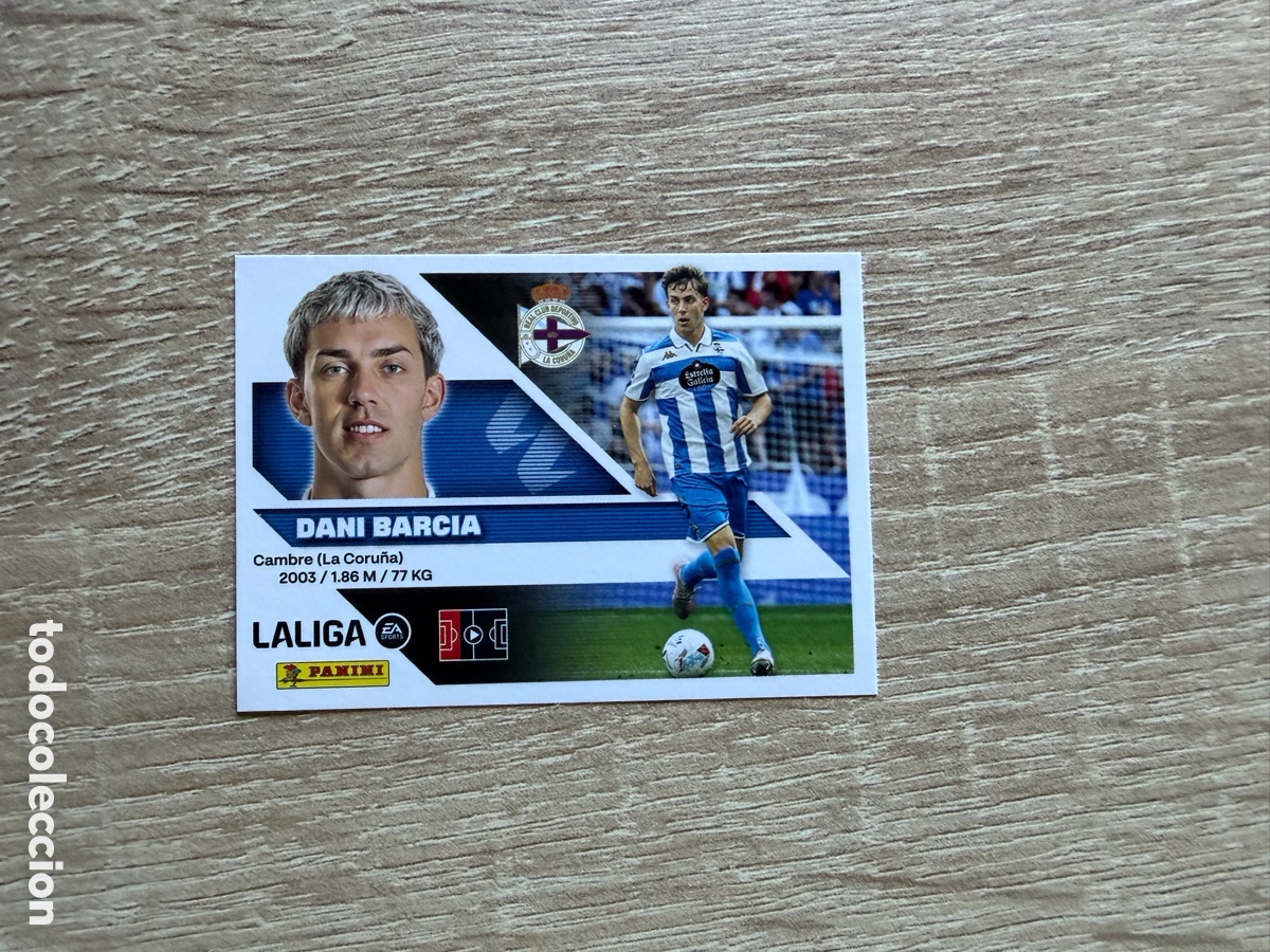 Cromos de f&uacute;tbol: 8 DANI BARCIA LIGA ESTE EDICIONES ESTE 2026 2027 26 27 DEPORTIVO DE A CORU&Ntilde;A
