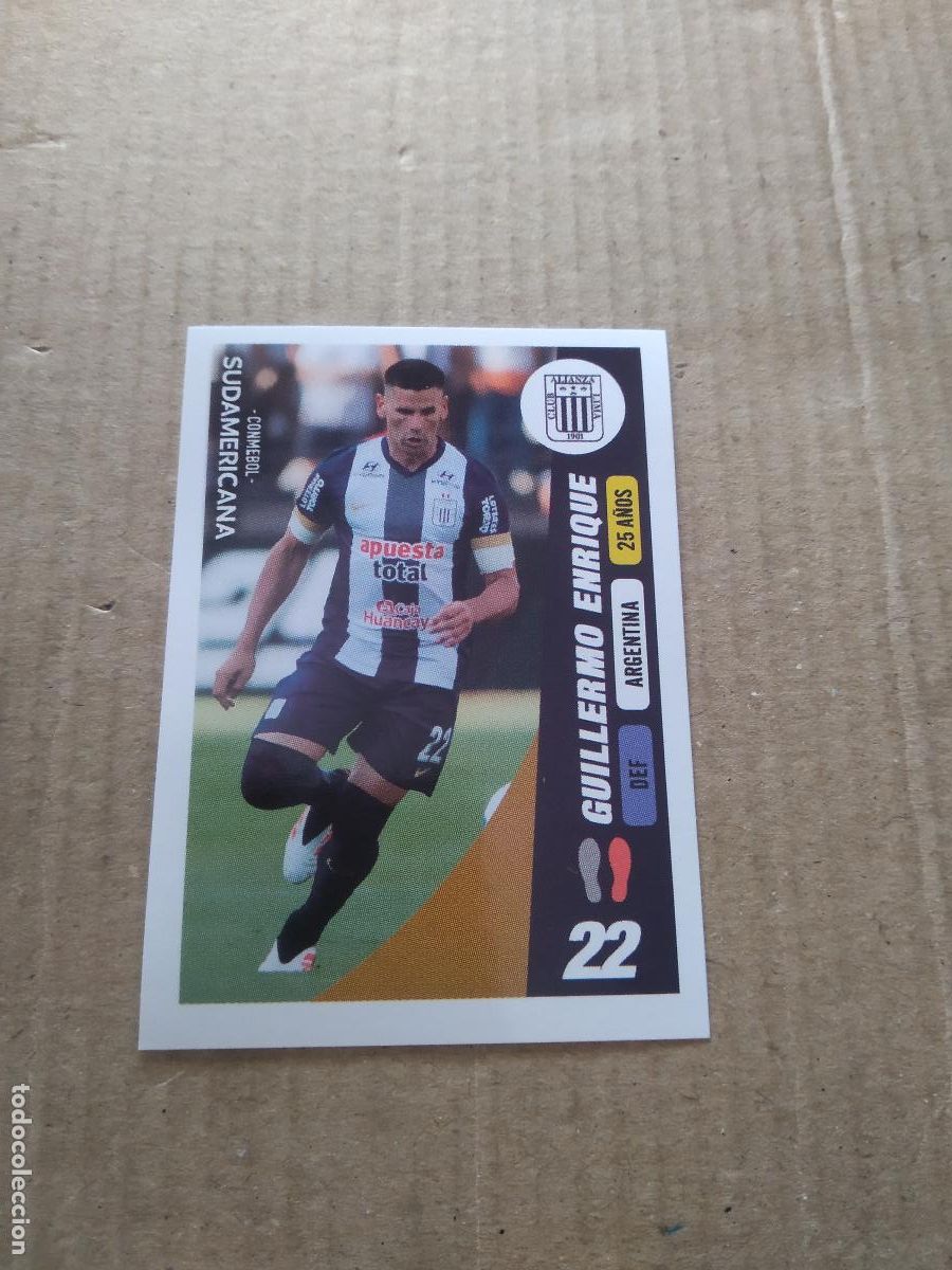 Cromos de f&uacute;tbol: 357 GUILLERMO ENRIQUE ALIANZA LIMA CROMO FUTBOL CONMEBOL SUDAMERICANA LA GRAN CONQUISTA