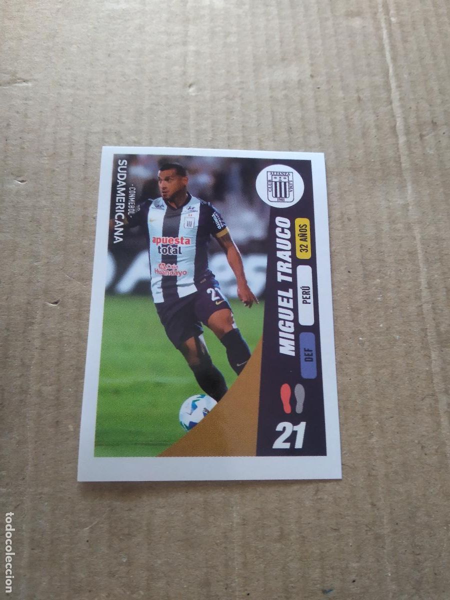 Cromos de f&uacute;tbol: 358 MIGUEL TRAUCO ALIANZA LIMA CROMO FUTBOL CONMEBOL SUDAMERICANA LA GRAN CONQUISTA