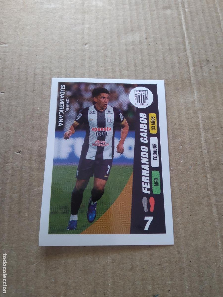 Cromos de f&uacute;tbol: 359 FERNANDO GAIBOR ALIANZA LIMA CROMO FUTBOL CONMEBOL SUDAMERICANA LA GRAN CONQUISTA