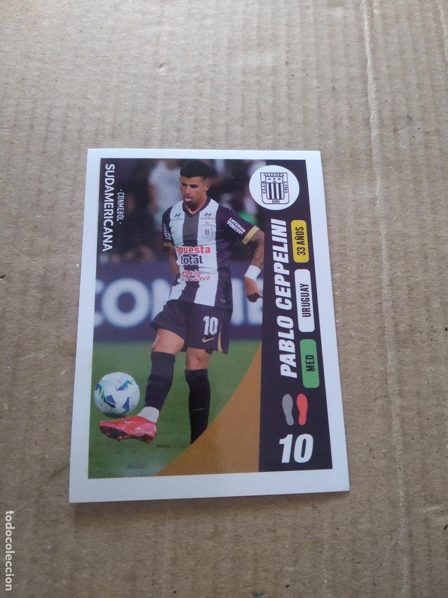 Cromos de f&uacute;tbol: 362 PABLO CEPPELINI ALIANZA LIMA CROMO FUTBOL CONMEBOL SUDAMERICANA LA GRAN CONQUISTA