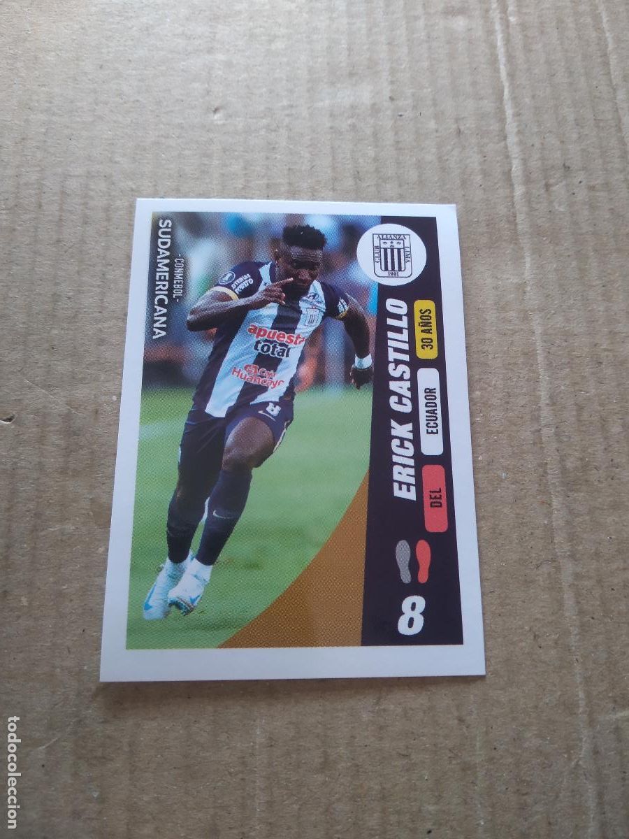 Cromos de f&uacute;tbol: 363 ERICK CASTILLO ALIANZA LIMA CROMO FUTBOL CONMEBOL SUDAMERICANA LA GRAN CONQUISTA