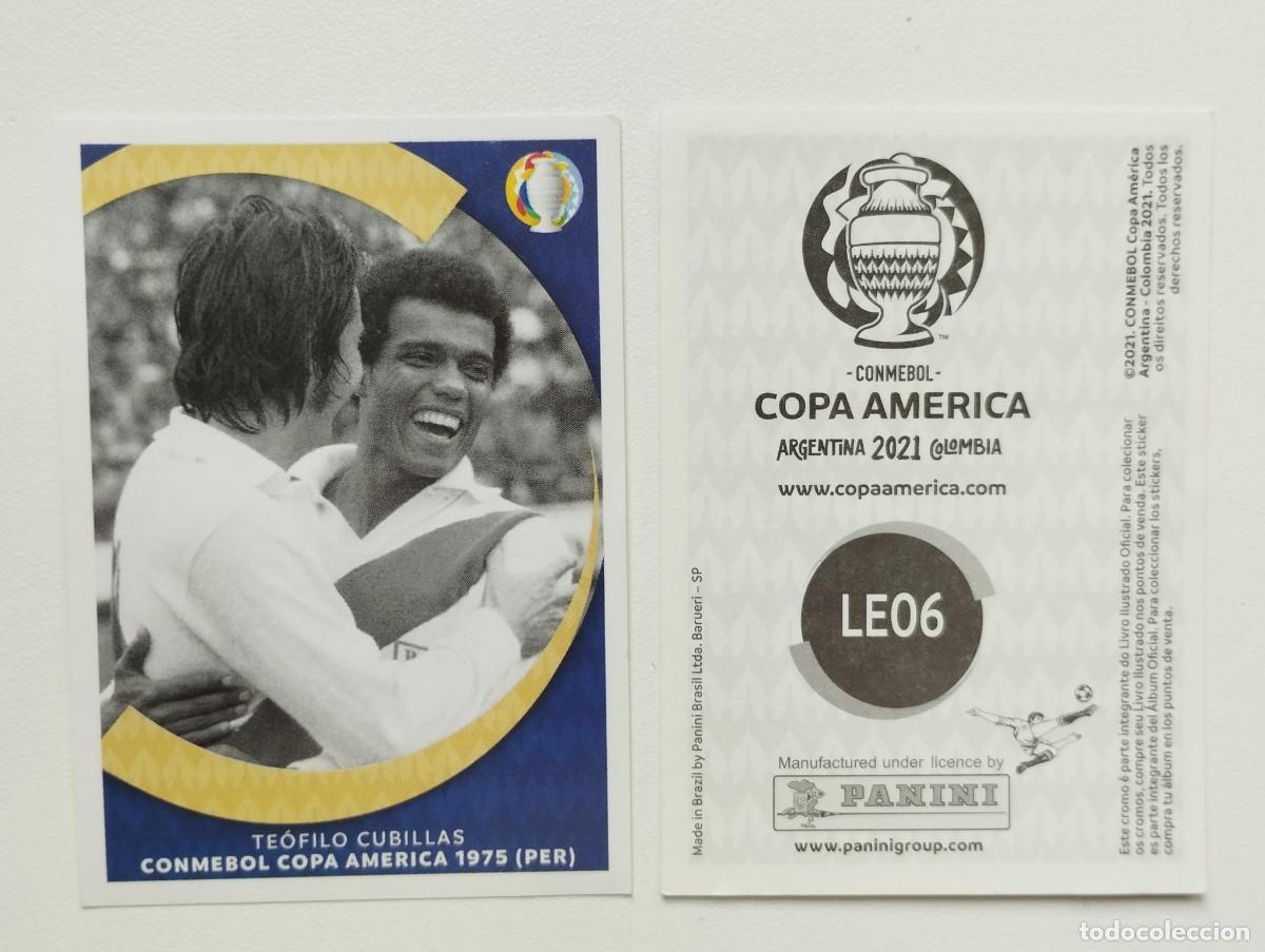 Cromos de f&uacute;tbol: CROMO COPA AMERICA ARGENTINA COLOMBIA 2021 PANINI BRASIL- LEYENDAS LE06 LE 06 CUBILLAS PERU06 LE 06