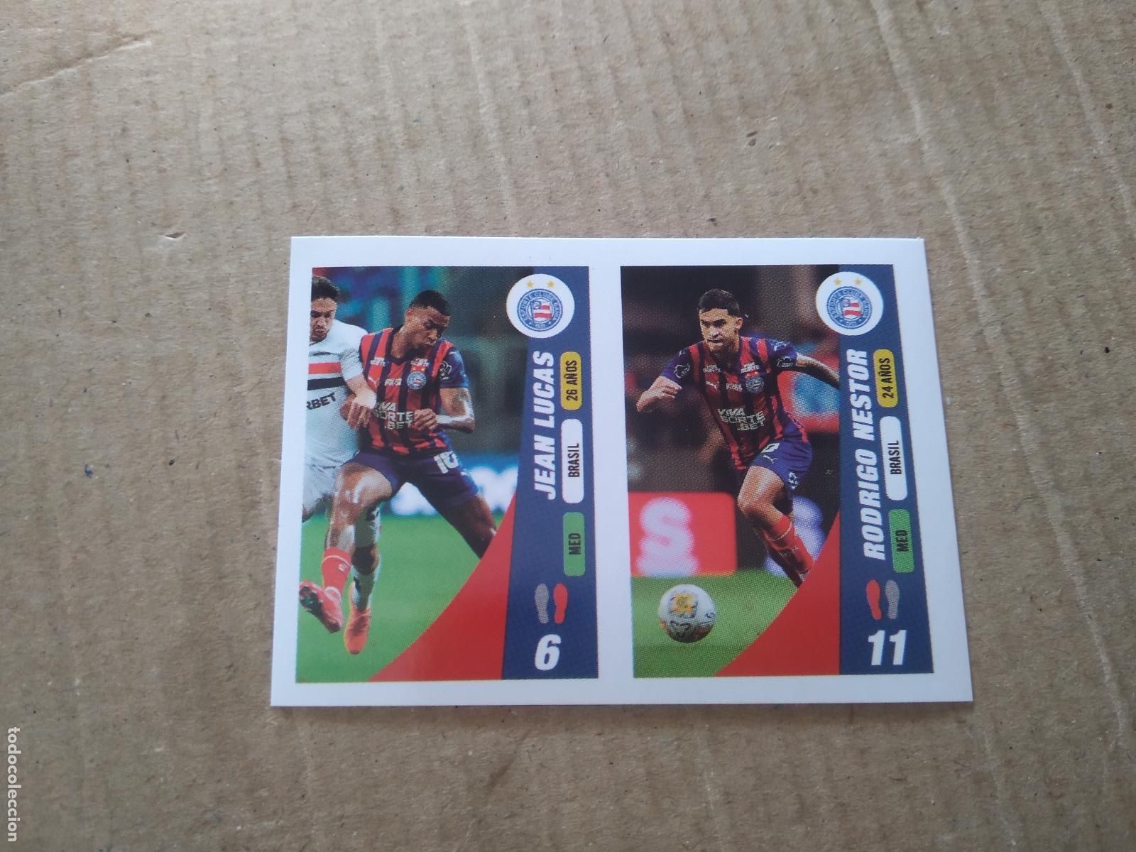 Cromos de f&uacute;tbol: 379 JEAN LUCAS RODRIGO NESTOR BAHIA CROMO FUTBOL CONMEBOL SUDAMERICANA LA GRAN CONQUISTA