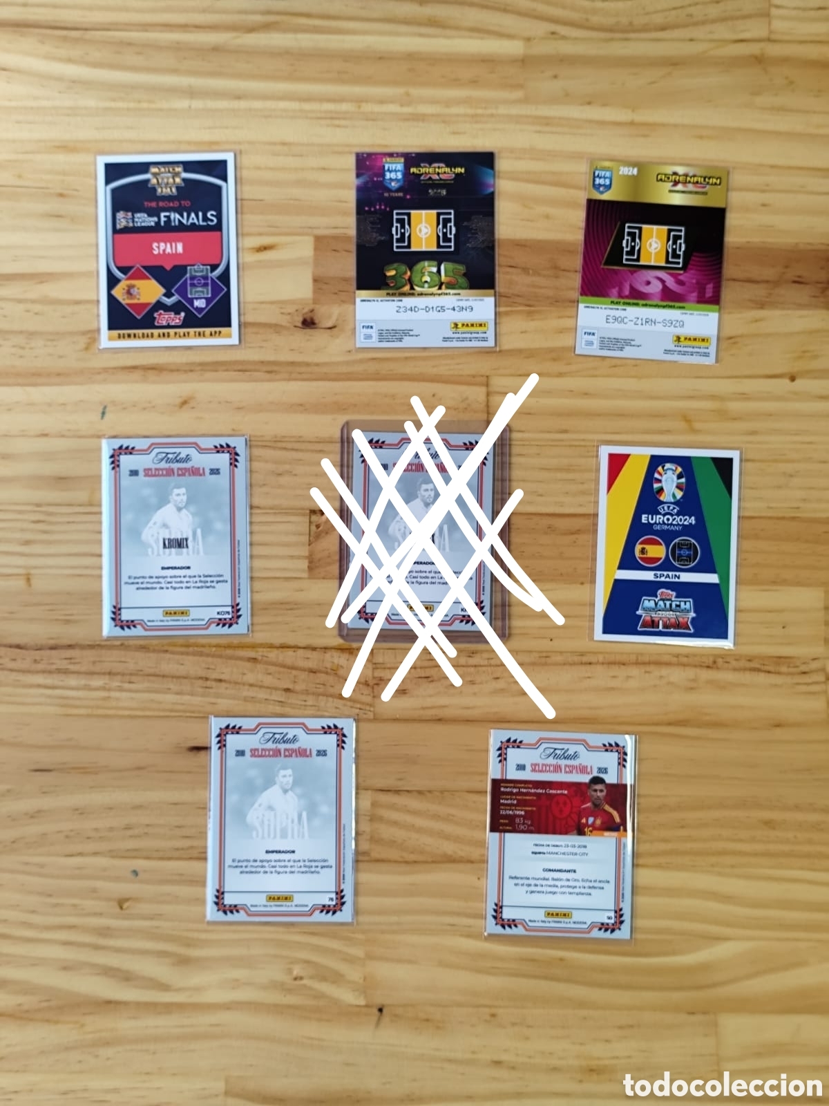 Cromos de f&uacute;tbol: Pack cartas varias de Rodri - Foto 2