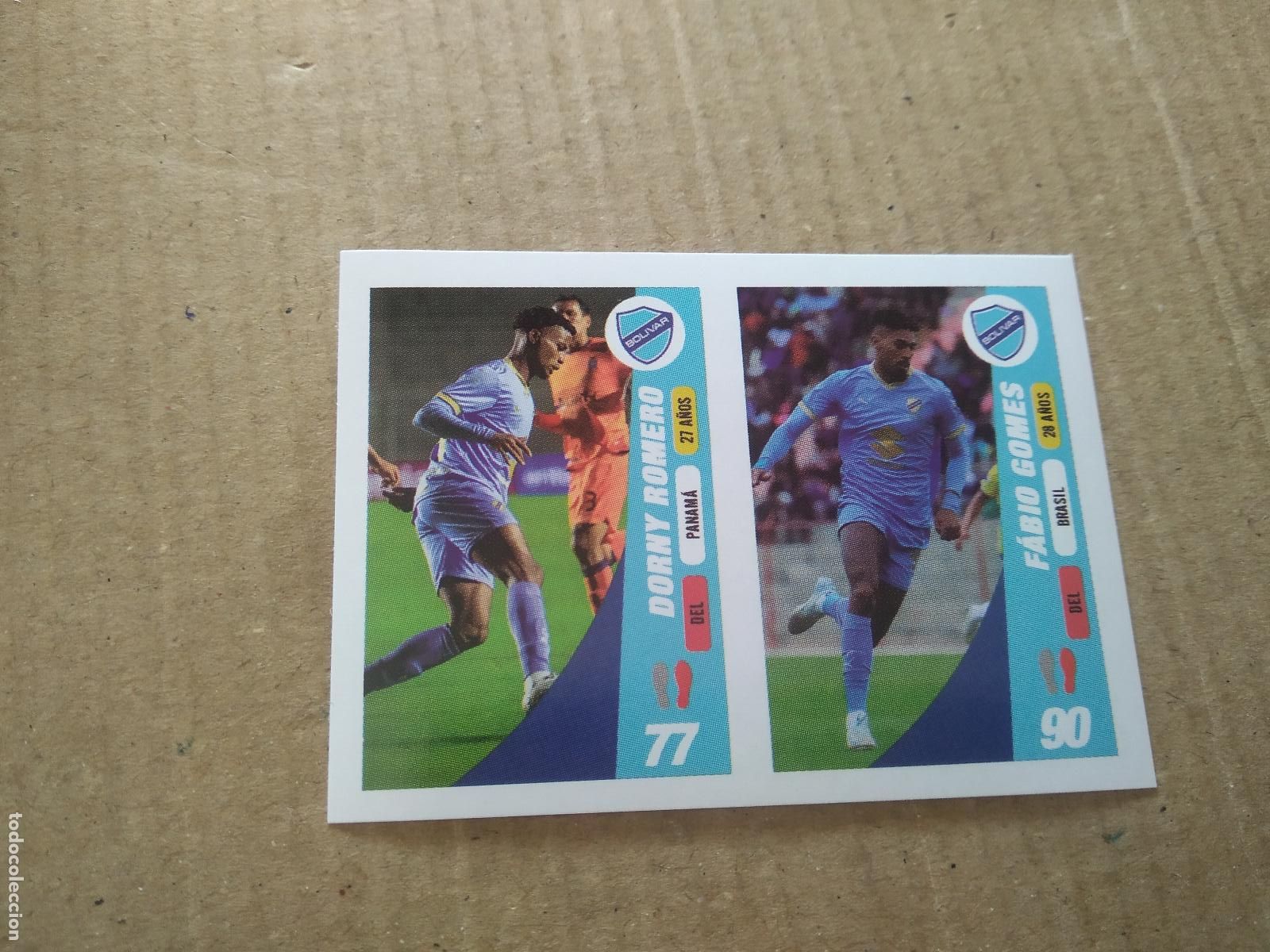 Fu&szlig;ball-Sticker: 389 DORNY ROMERO FABIO GOMES BOLIVAR CROMO FUTBOL CONMEBOL SUDAMERICANA LA GRAN CONQUISTA